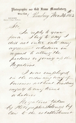 Josiah Groom Letter 1863