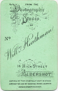 William Heathman carte de visite photograph 5(verso)