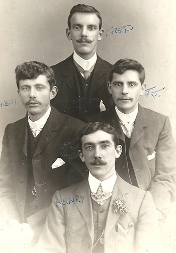 The Biltcliffe boys in about 1901