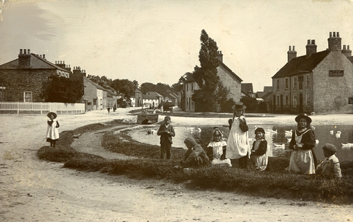 Postcard photograph of Weaverthorpe probably by John Herbert Wilson  1