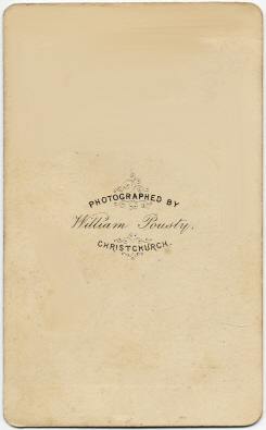 William Pousty carte de visite photograph 5 (verso)